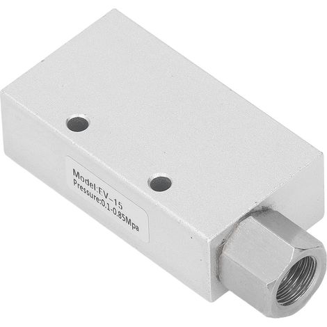Générateur de vide, éjecteur d'air d'échappement pneumatique, raccord en alliage d'aluminium, vanne à grand débit EV-15 (1/5)