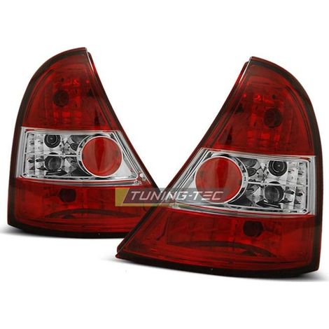 Paire de feux arriere Renault Clio 2 98-01 rouge blanc-27336256 (1/2)