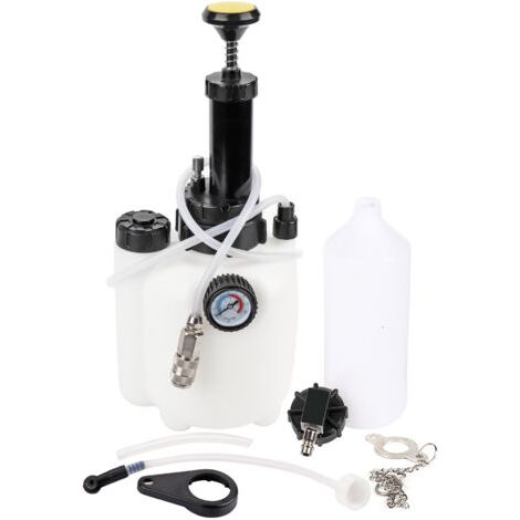 DEESSE SHOP-Fafeims 3L Kit d'outils de Saignement de Crayon Pneumatique de Freinage Professionnel, Opération à Main Unique Efficace de propreté Rapide en Plastique PE pour Le Testeur Hydraulique de. (1/5)