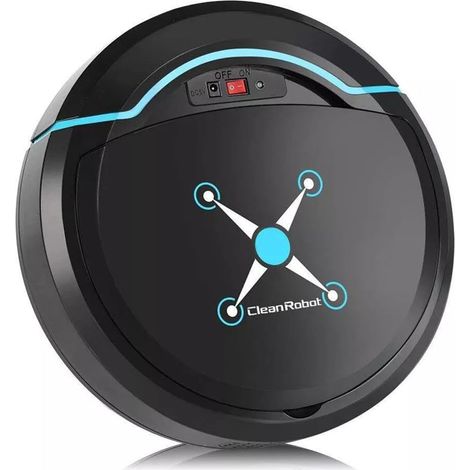 Aspirateur robot, aspirateur robot intelligent ultra fort, aspirateur à brosse automatique, rechargeable par USB, robot nettoyeur automatique pour poils d'animaux de compagnie sur le sol (1/5)