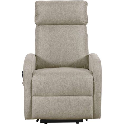 Sillón eléctrico levantapersonas Life tapizado en tela beige, 104cm(alto) 64cm(ancho) 93cm(fondo) (1/4)