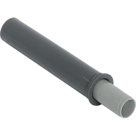 Cyclingcolors – Amortisseur de porte Blumotion – Plastique gris RAL 7037 – À encastrer Ø10 x 50mm – Pour pose côté poignée – Butée fermeture piston (1/2)