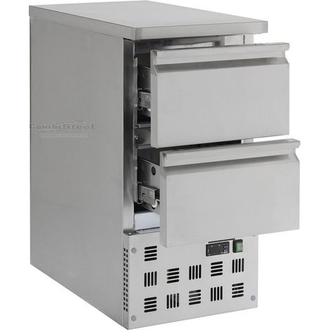Table réfrigérée inox 2 tiroirs - Combisteel (1/3)