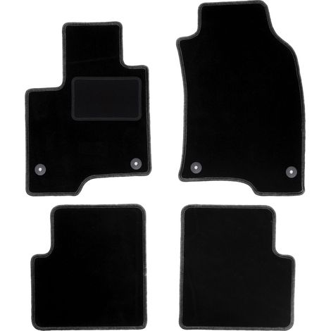 Tappetini in velluto nero per: Fiat Panda III hatchback (2012-) (1/5)