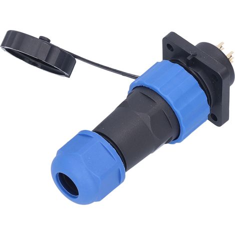 Connecteur d'alimentation aéronautique carré étanche (prise et fiche) avec adaptateur de bornes d'accouplement, 380 V CA, broches SP205 (1/5)
