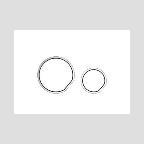 Plaque de commande INEO CEDO 2C blanc (1/2)