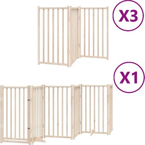 Maison Exclusive - Cancello per Cani Porta Pieghevole 15 Pannelli 750 cm in Pioppo