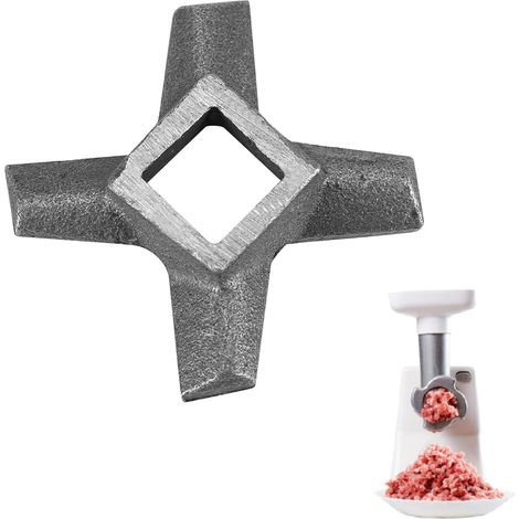 Lame de hachoir à viande en acier inoxydable en forme de croix, accessoires pour lames de hachoir à viande (5) (1/5)