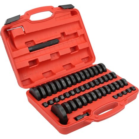 Kit de 56 extracteurs de bagues interchangeables pour roulements de roue à disque, avec long manche. (1/5)