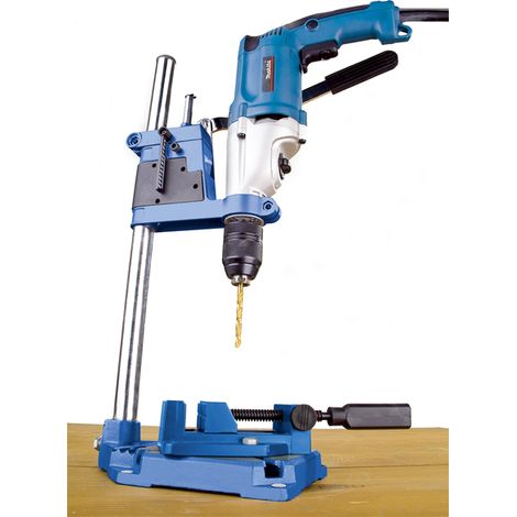 Set support de perceuse et étau machine - Précision 60 mm, hauteur 500 mm, alu coulé (1/4)