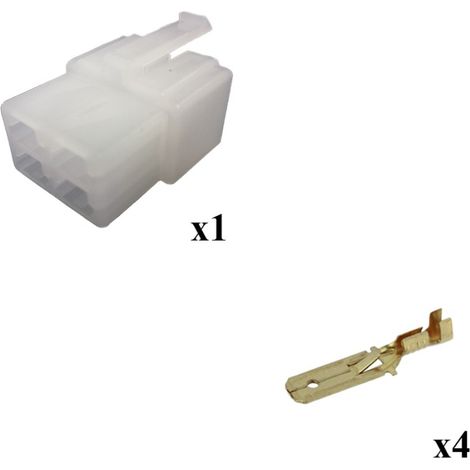 Kit Connettore Series 250 Faston 6 Femmina 4 Vie
