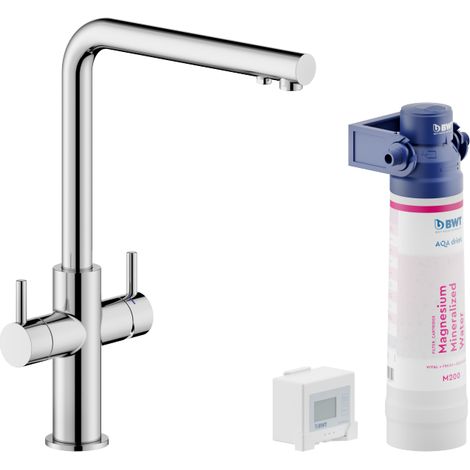 Mitigeur d'évier avec système de filtration Nobili Sorgente Filtra série AQ93823/3VBCR  Chromé - Laiton