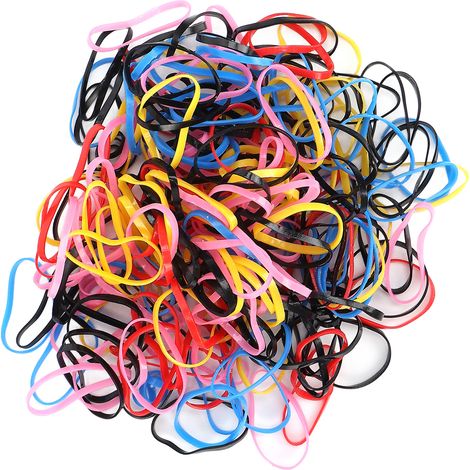 Élastiques à cheveux colorés haute résistance, extensibles et durables (1/5)