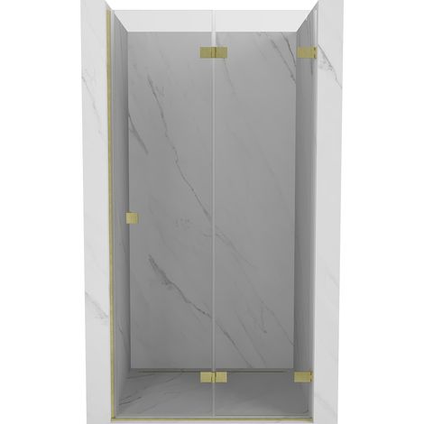Mexen Lunar-F porte de douche pliante droite 50 cm, transparente, or brossé - 836-050-000-55-00-P (1/3)