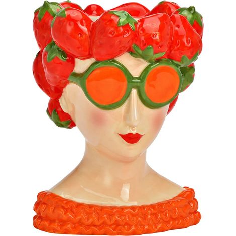 Vase femme fraise 12x18x13cm (1/4)