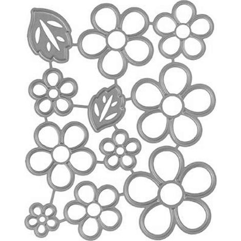 Blumen-Stanzformen, Blütenblatt-Präge-Stanzformen für die Herstellung von Geburtstagskarten und Einladungen