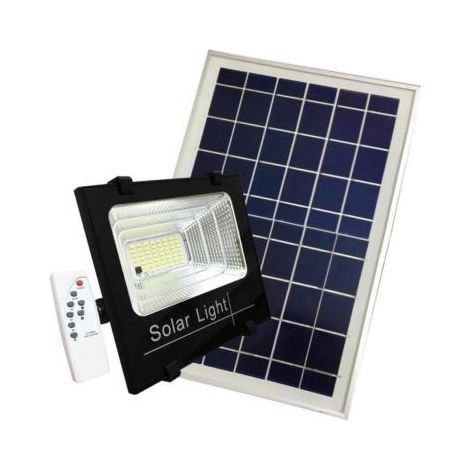 Projecteur Solaire LED 30W IP65 Dimmable avec Détecteur (Panneau Solaire + Télécommande Inclus) - SILUMEN (1/5)