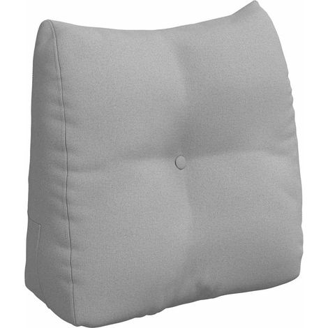 Cuscino per Schiena Grigio Nuvola 45 x 24 x 50 cm Tessuto vidaXL
