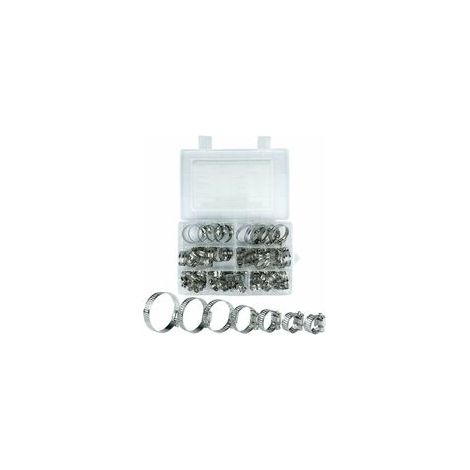 Collier de serrage inox 60 pièces – Diamètre 8-38mm – Résistant à la corrosion – Pour plomberie et conduites d'eau domestiques (1/5)