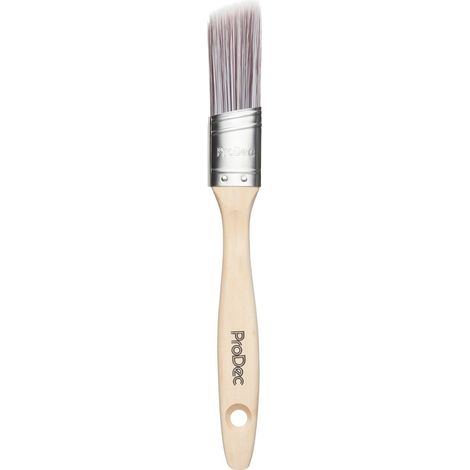 ProDec Premier Angle Oval Trade - Pennello sintetico professionale da 2,5 cm, per una finitura liscia con emulsione, vernici lucide e satinate su pareti, soffitti, legno e metallo, 25 mm (1/5)