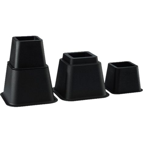 Capuchons de pieds de lit épais solides et antidérapants pour meubles - Fixation rapide pour sols en bois - Utilisation domestique - Coussinets épais et antidérapants pour pieds de meubles (1/4)