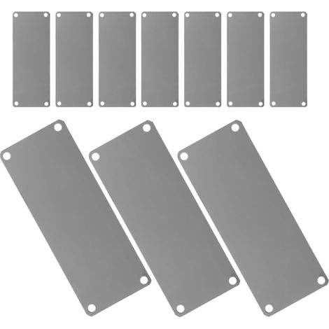 10 Pieces Commercial Industrial Nameplates Engraving Steel Titanium