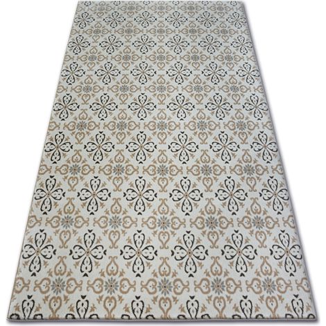 Tappeto ARGENTO - W4949 Fiori Crema beige 160x220 cm