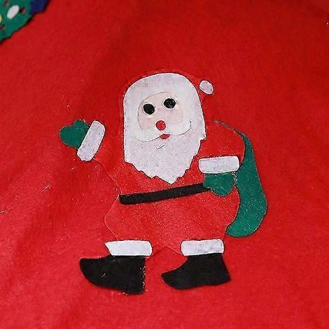 Jupe de sapin de Noël rouge, motif flocons de neige, pour sapin de Noël d'hiver, idéale pour l'intérieur et l'extérieur. (1/4)