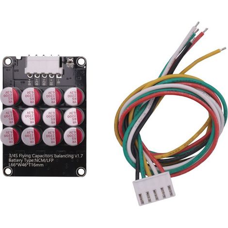 Geeignet für 4S 5A Vollgruppen-Equalizer-Aktiv-BMS-Panel-Lithium-Akkus, LiPo- und LiFePO4-Akkus, Ausgleichs- und Energieübertragungskondensatoren