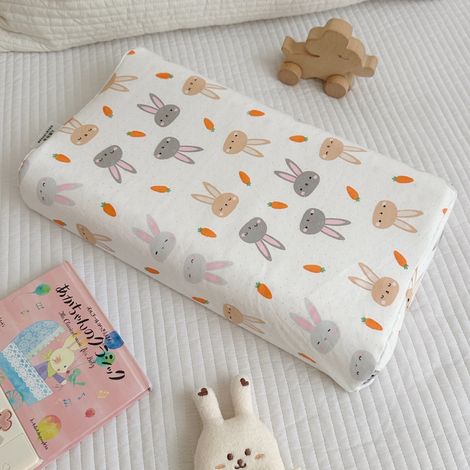 Oreiller pour enfant en latex naturel, oreiller de couchage, housse de coussin amovible en coton lavable incluse, oreiller pour tout-petit, oreiller de sieste pour enfants, unisexe pour garçons et fil (1/3)
