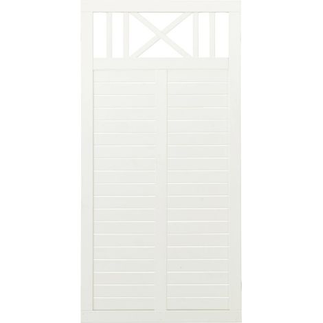 Plus Zaun Nostalgie 90 x 180 cm RAL 9010 Weiß