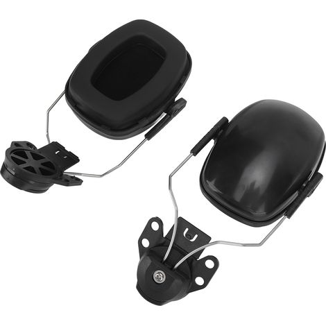 Bauhelm mit geräuschdämpfenden Gehörschützern, geräuschdämpfende Ohrmuscheln für Schutzhelme, ideal für Bauarbeiten, Holzfällen, Schneiden und Schleifen. (1/5)