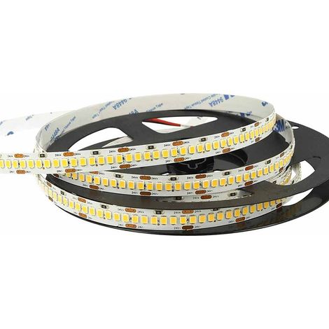 Striscia led 2835 strip bobina 5 metri 24 volt 1200 led smd 90 watt illuminazione per interni soggiorno cucina camera da letto (1/5)
