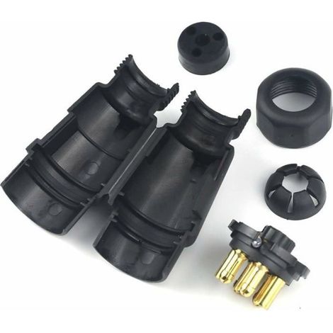 Prise Remorque 7 Broches - Fiche Mâle Étandard Européen - Pour Voiture Caravane Porte-Vélo - 12 V / 24 V - 1 Pièce (1/4)