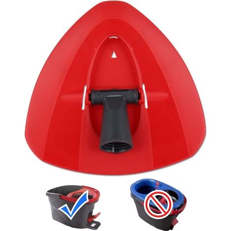 1 Recharge tête de vadrouille, triangulaire rotative, base disque, compatible Ocedar Vileda EasyWring, nettoyage sol (1/4)