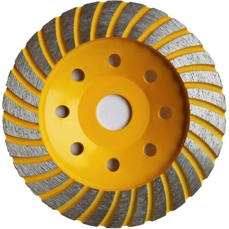 Disque diamant abrasif 125 mm – Alésage 22,2 mm – Pour meuleuse – Meulage béton, granit, pierre, maçonnerie – SINTERED TURBO (1/3)
