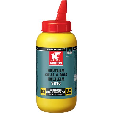 Colle Blanche à bois VB20 750gr classe D3 - Griffon France
