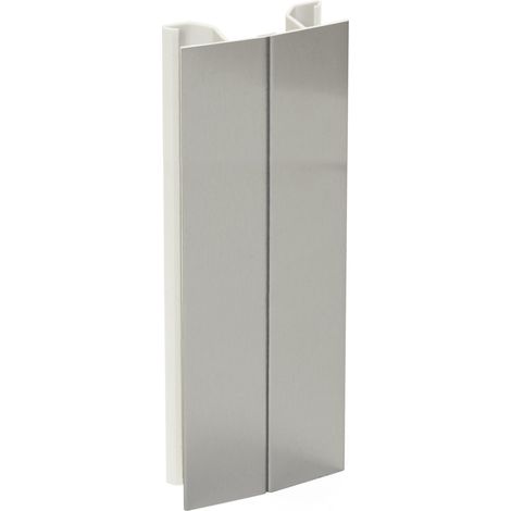 Angle flexible pour plinthe de cuisine H150 alu - EMUCA - 8910363 (1/4)