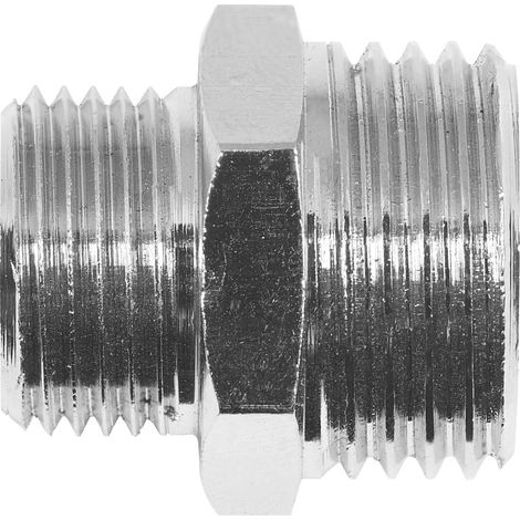 Cornat Doppelnippel verchromt 1/2 AG x ø 12 mm 3/8 AG x ø 10 mm Schraubfittings