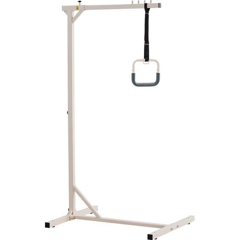 VEVOR Potence de Lit, Barre Trapeze de Lit Autoportante en Acier Robuste, Capacite de Charge 113,4 kg, Aide a se Lever pour Personnes Âgees, Handicapees, Hopital, Maison de Retraite, Soins a Domicile