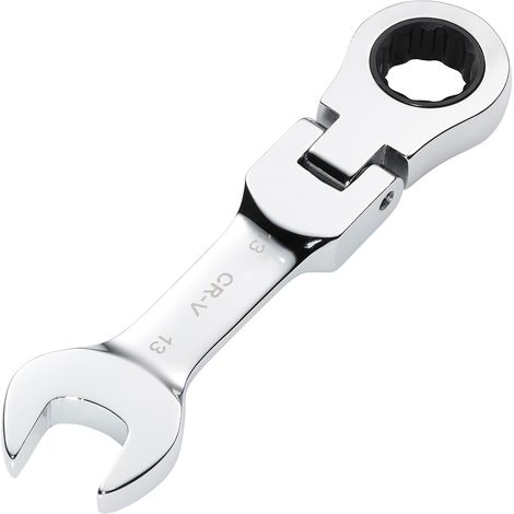 Draper 13MM STUBBY FLEX RACT. SPANNER 27969 27969 HI-TORQ® Metric Stubby Flexible Head Ratchet Combination Spanner