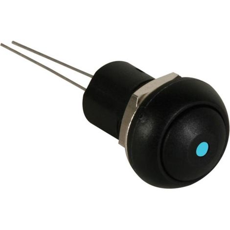 MINI-DRUCKSCHALTER - BLAUE LED - 1P SPST AUS-EIN