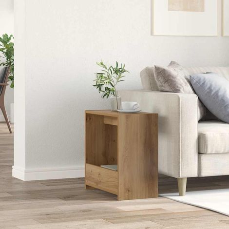 vidaXL Tavolino Rovere Artigianale 50x26x50 cm in Legno