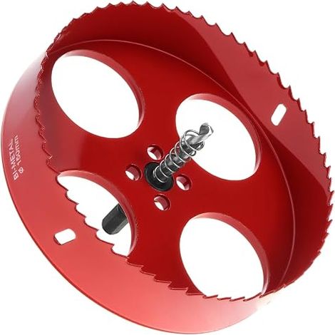 Bi-Metal Hole Saw Ø 150 mm, M42, with Hexagonal Shank and Drill Bit for Aluminium, Iron and Wood (1/4)