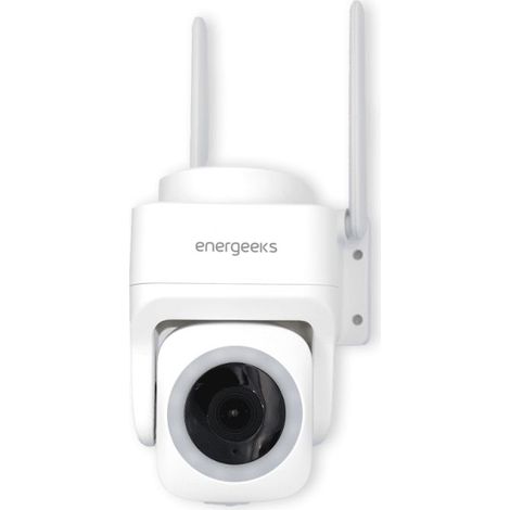 Caméra connectée motorisée extérieure 1080p – Vision nocturne – Alimentation WIFI – Angle d'inclinaison 90° – EGCIPEXT007 – Energeeks (1/5)