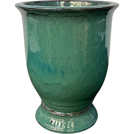 Keramischer Blumentopf Arthur - Türkis - Ø 55 cm ↑ 69 cm (1/5)
