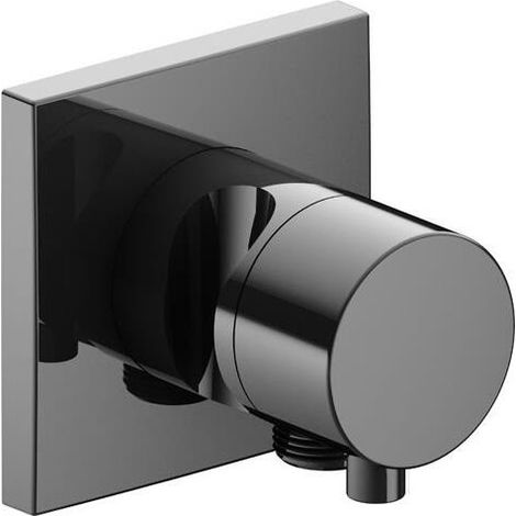 Valvola a 2 vie deviatrice IXMO DN 15, UP, con maniglia IXMO Rosetta comfort quadrata cromo nero lucido KEUCO