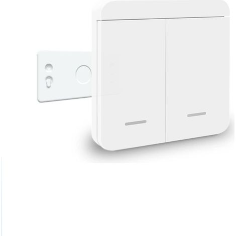 Kit Interrupteur Sans Fil (1 interrupteur - 2 boutons), Interrupteur Mobile AC 220V Relais Récepteur RF 433Mhz émetteur Radio 100 Mètres De Plage De Contrôle Pour L'éclairage