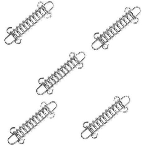 Fixations pour auvent Ulisem, 5 boucles à ressort en acier inoxydable pour auvents, kit de fixation pour voile de jardin, kit de fixation pour auvent, kit de fixation pour auvent (1/4)