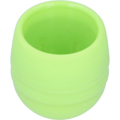 Mini pot de fleurs rond en plastique pour plantes vertes - Décoration pour jardin, maison ou bureau (1/5)